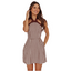Halter Gingham Mini Dress