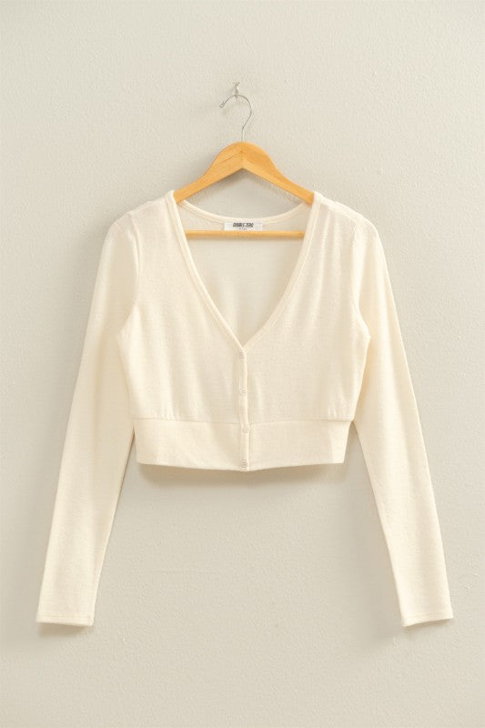 Cropped Long Sleeve Top