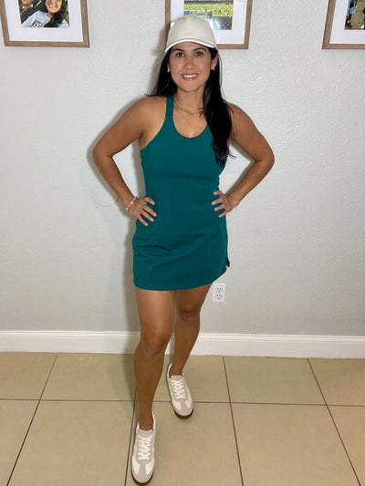 Full Force Dress: Emerald- OS