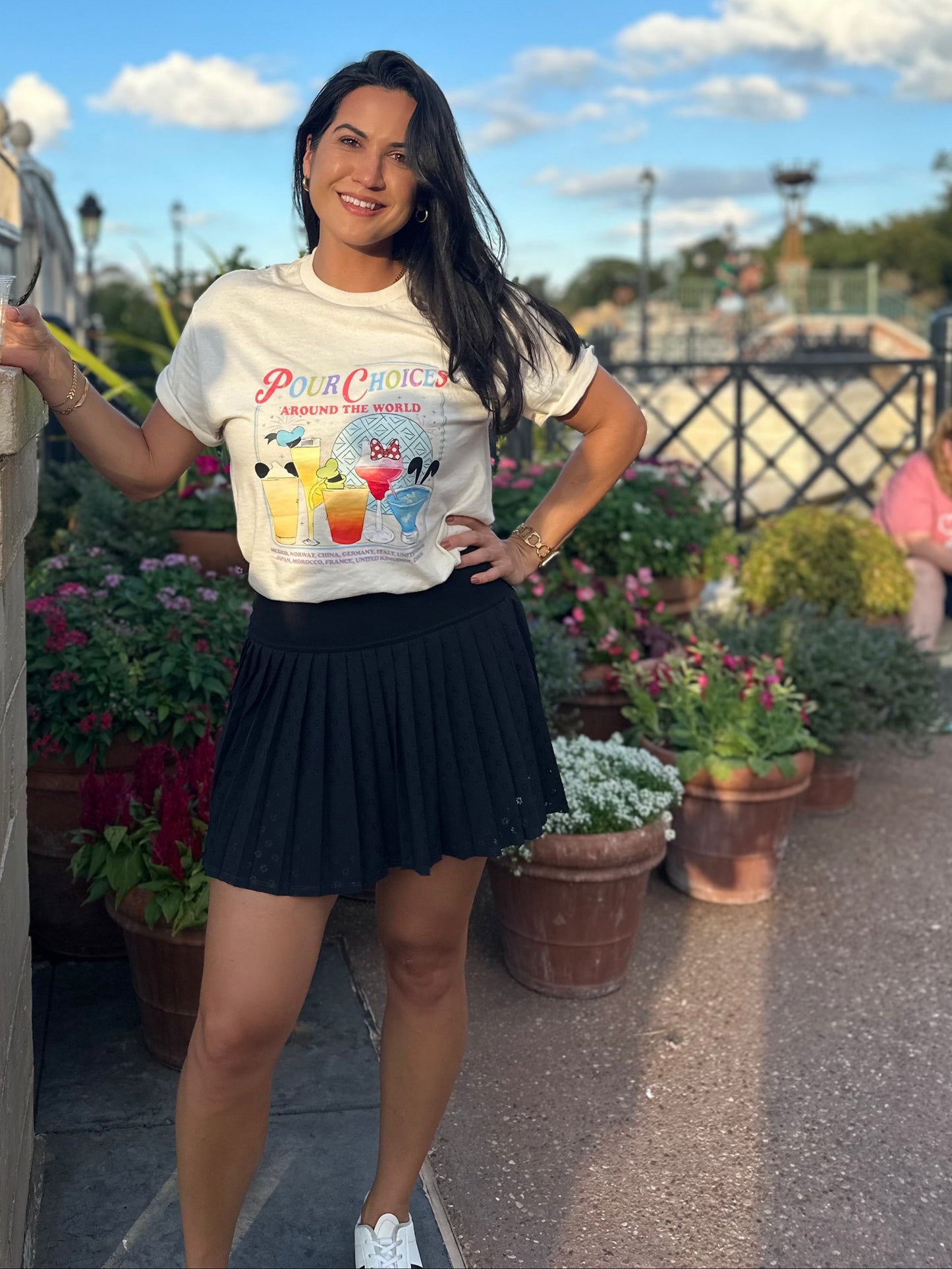 Black Laser Cut Sunrise Skirt - OS