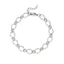 Hammered Oval Chain Bracelet- OS