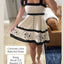 Contrast Lace Baby Doll Dress