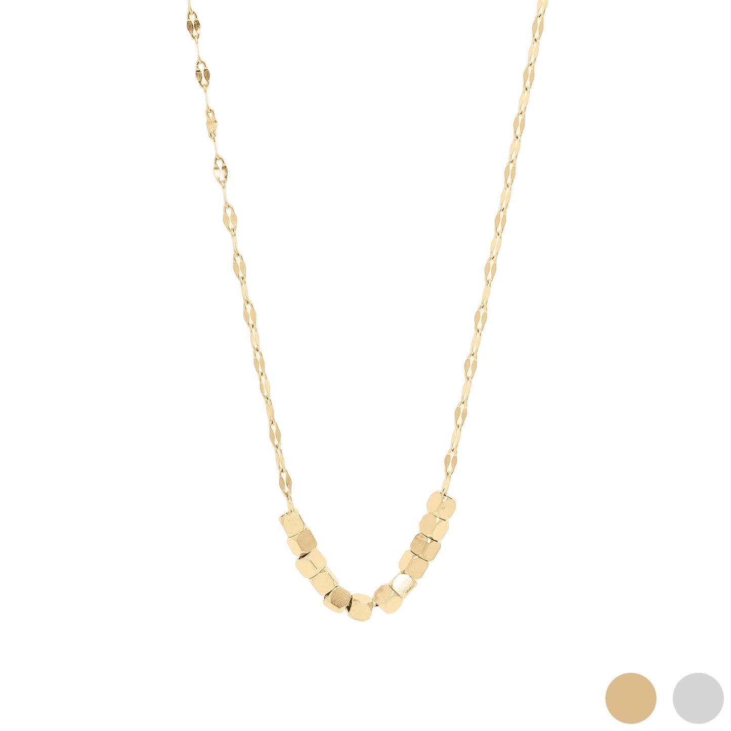 Lip Chain Charm Necklace - OS