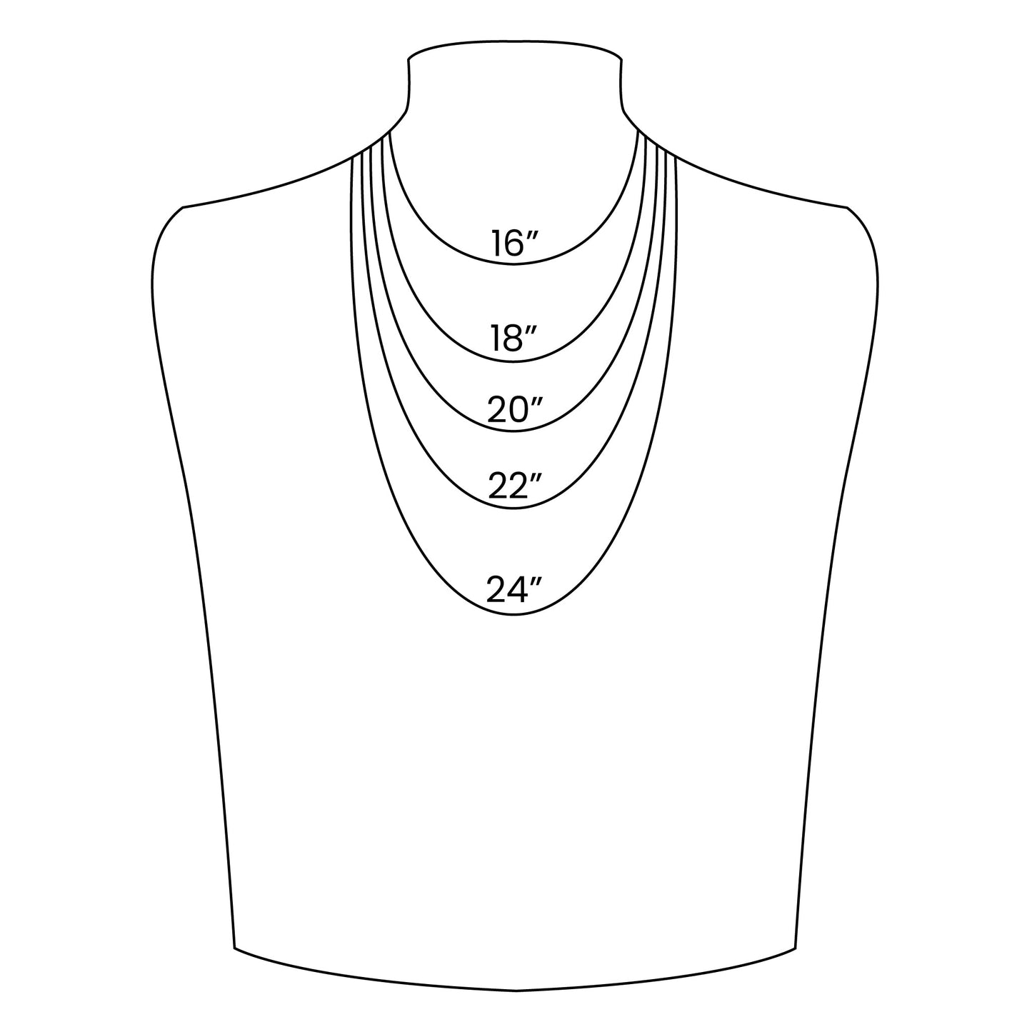 Chevron Chain Necklace-OS