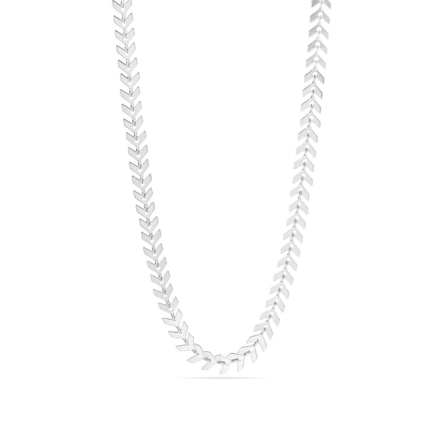 Chevron Chain Necklace-OS