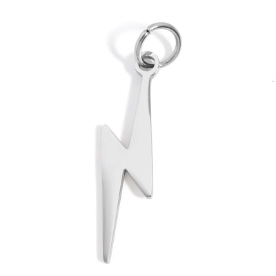 Lightning Bolt Charm and Necklace - OS
