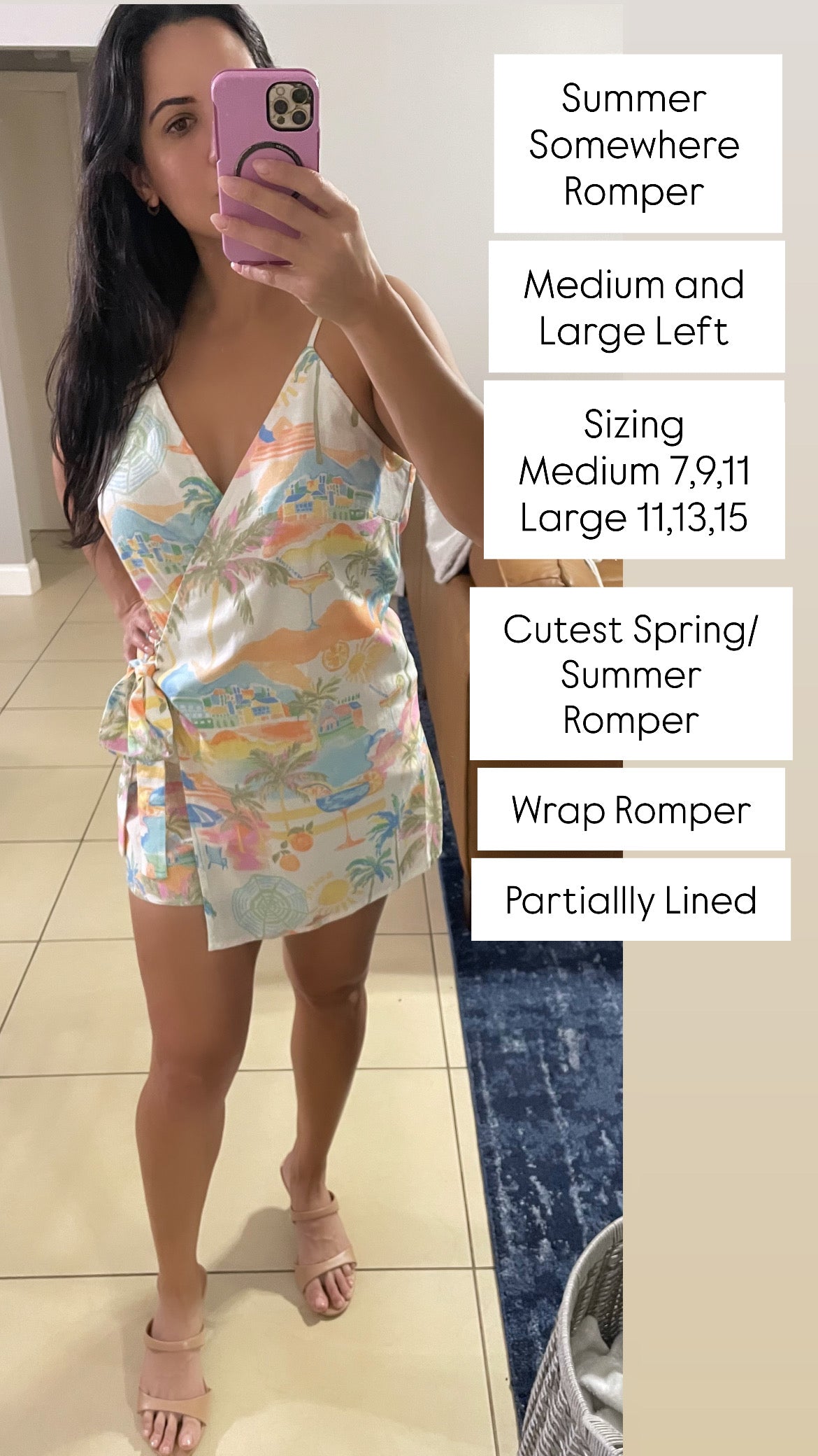 Summer Somewhere Wrap Romper