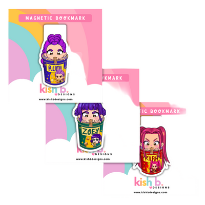 Demon Hunter's Ramen| Magnetic Bookmark(s)