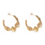 18K Gold Plated Wired Statement Hoop Earrings
