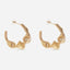 18K Gold Plated Wired Statement Hoop Earrings