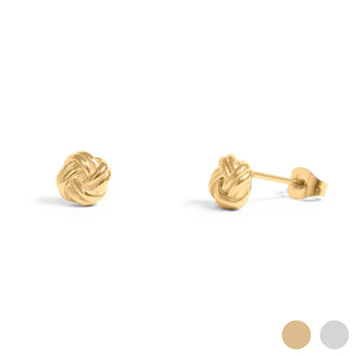 Knotted Stud Earrings -OS