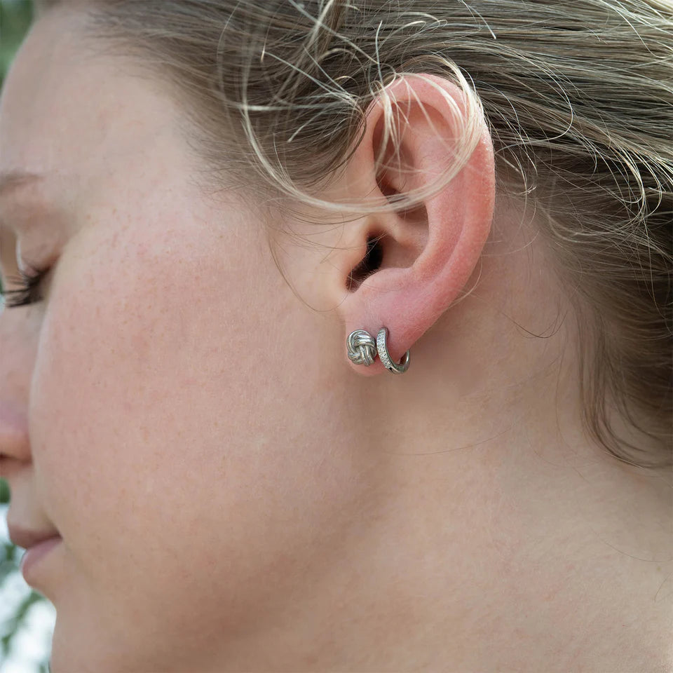Knotted Stud Earrings -OS