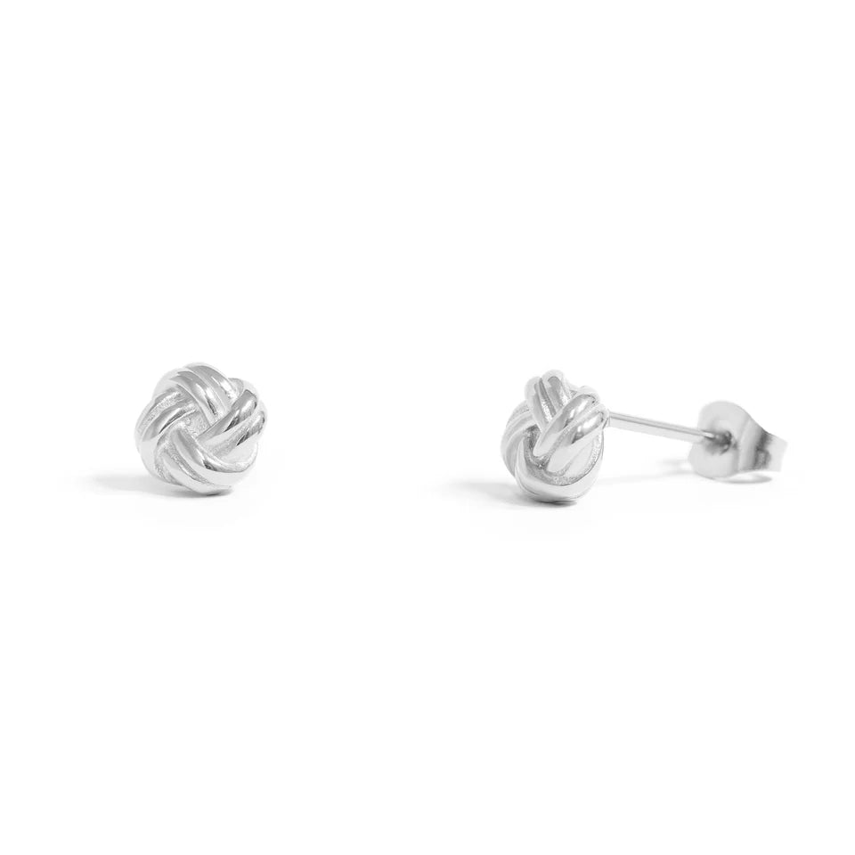 Knotted Stud Earrings -OS