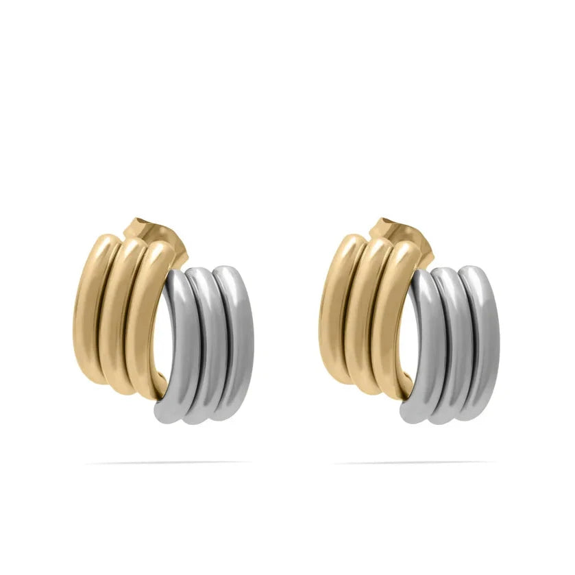 Abstract Stud Earring