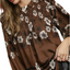 Umgee Mix Floral Smocked Ruffle Blouse