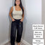 Black Barrel Crop Jeans