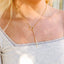 Heart with Drop Bar Lariat Necklace