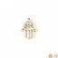 Cutout Hamsa Hand Evil Eye Necklace