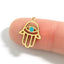 Cutout Hamsa Hand Evil Eye Necklace