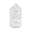 Rectangular Evil Eye Charm Necklace- OS