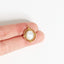 Roped Frame Oval Semi Precious Howlite Stone Charm Necklace
