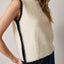 MOCK NECK SLEEVELESS SWEATER TOP - OS