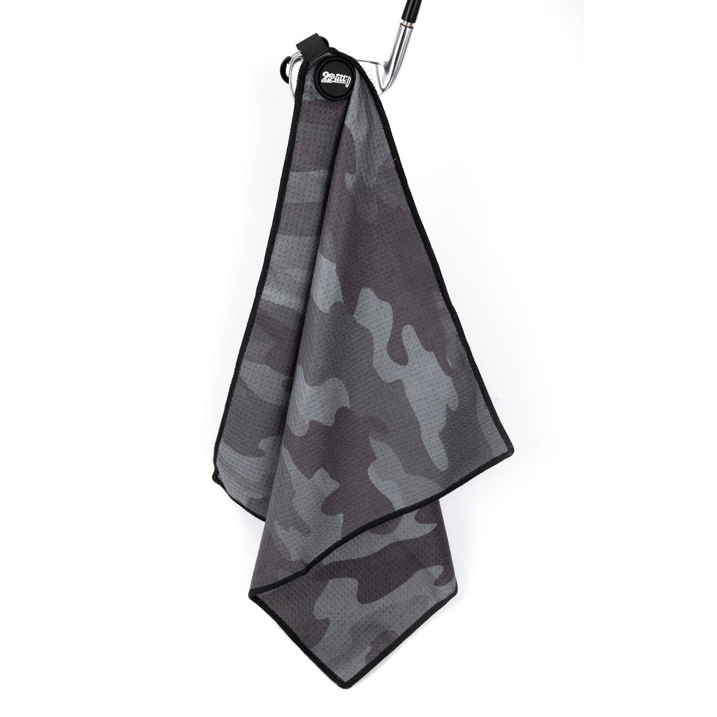 Black Camo Magnetic Golf Towel