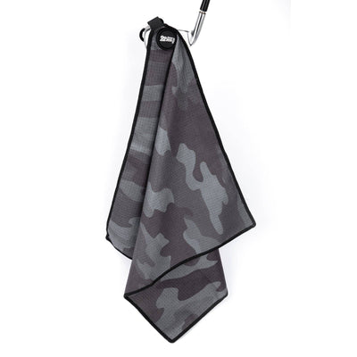 Black Camo Magnetic Golf Towel