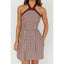 Halter Gingham Mini Dress