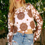 Crochet Flower Pattern Pullover