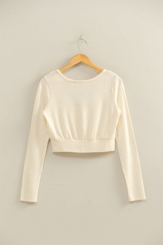Cropped Long Sleeve Top