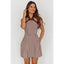 Halter Gingham Mini Dress