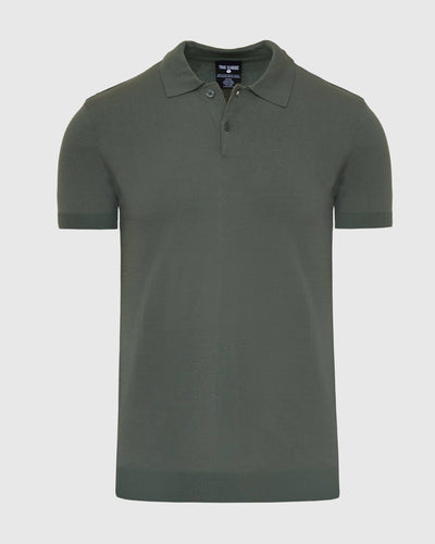 Moss Short Sleeve Sweater Polo - OS