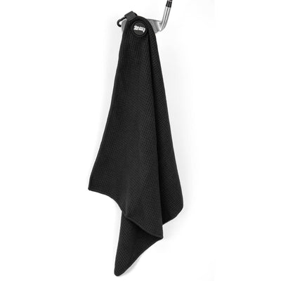 Black Magnetic Golf Towel