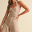Sleeveless Halter Neck Jumpsuit