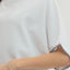 Contrast Stitch Trim Top - Off White