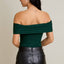 OFF SHOULDER WRAP BODYSUIT- OS