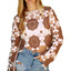 Crochet Flower Pattern Pullover