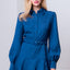 Button Up Fit and Flare Mini Dress